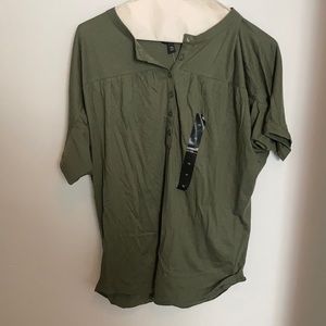 Slouchy Green Banana Top